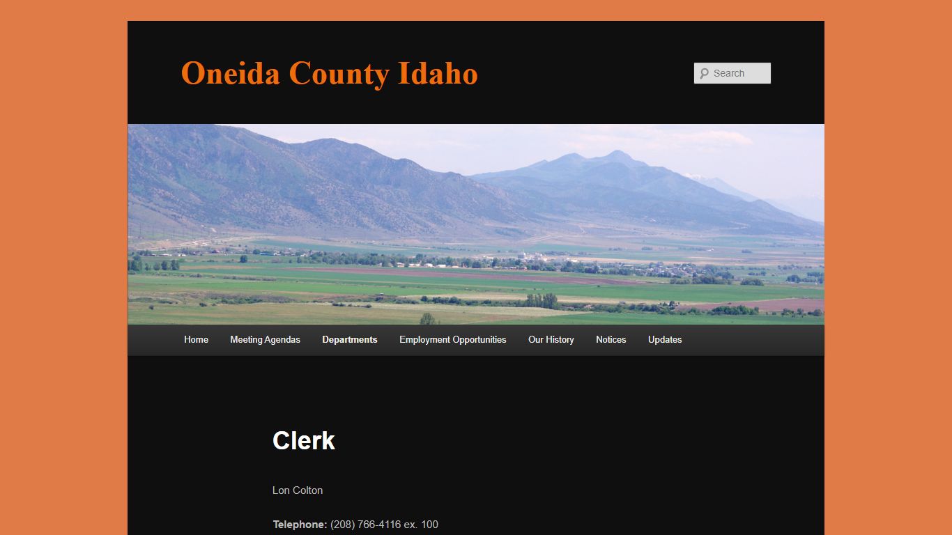 Clerk | Oneida County Idaho